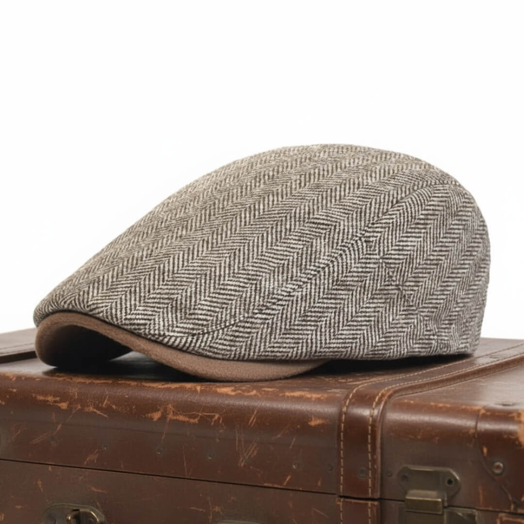 Cotton Herringbone Ivy Cap | ROME